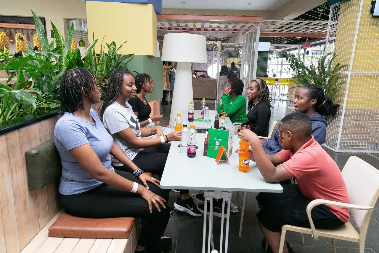 Indoor play area for kids at The Hub Park, an indoor family entertainment center and fun zone in Nairobi
